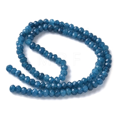 Dyed Natural Malaysia Jade Rondelle Beads Strands G-E316-2x4mm-54-1