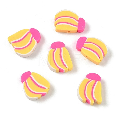 Fruit & Vegetable Theme Handmade Polymer Clay Beads CLAY-F006-02F-1