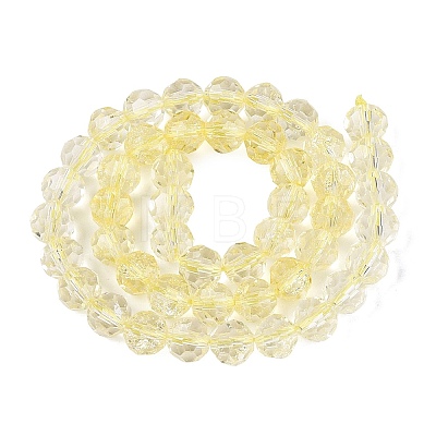 Crackle Transparent Glass Beads Strands GLAA-N068-06A-07-1