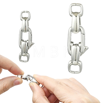 2Pcs 2 Styles Stainless Steel Lobster Claw Clasps STAS-CJ0003-62-1