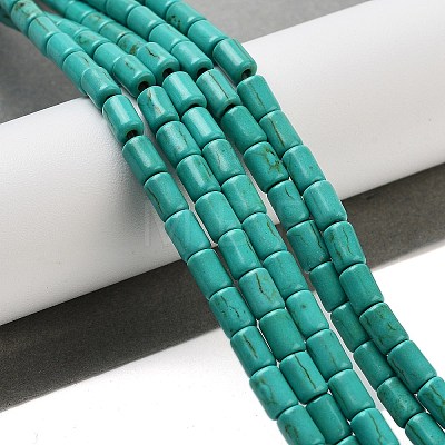 Synthetic Turquoise Beads Strands TURQ-G120-4x6mm-13-1