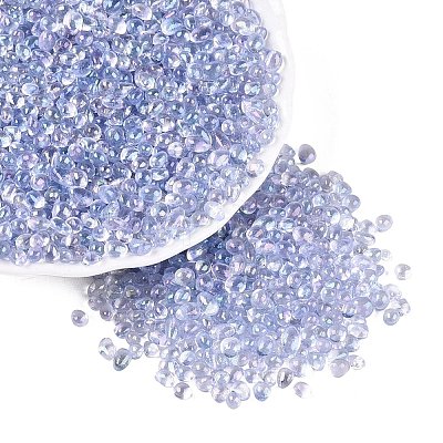 Transparent Electroplate Glass Beads EGLA-Q138-01G-1