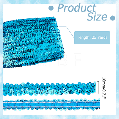 Polyester with Paillette Lace Trim Ribbon OCOR-WH0101-90C-1