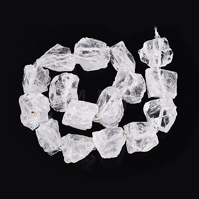 Natural Quartz Crystal Rough Beads Strands G-Q606-93-1
