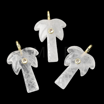 Natural Quartz Crystal Carved Pendants X-G-C282-04A-1
