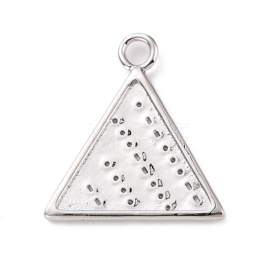 Eco-friendly Brass Micro Pave Clear Cubic Zirconia Pendants KK-D079-12P-1