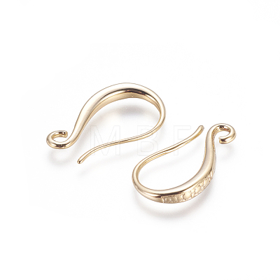 Brass Earring Hooks KK-G365-17G-1