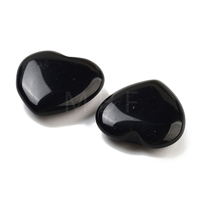 Heart Natural Obsidian Worry Stone G-C134-06A-18-1