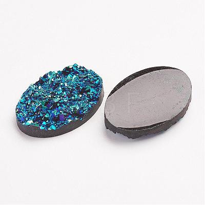 Druzy Resin Cabochons CRES-S044-30x20mm-6-1