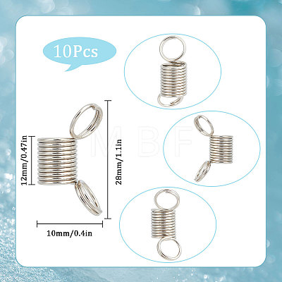 10Pcs 201 Stainless Steel Beading Stoppers TOOL-SC0001-49-1