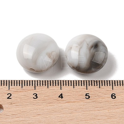 Two Tone Opaque Acrylic Beads MACR-M044-25-1