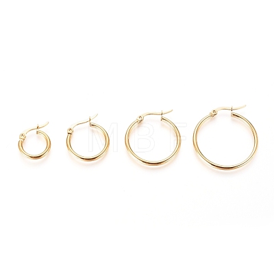 304 Stainless Steel Hoop Earrings for Women EJEW-X0015-02G-01-1