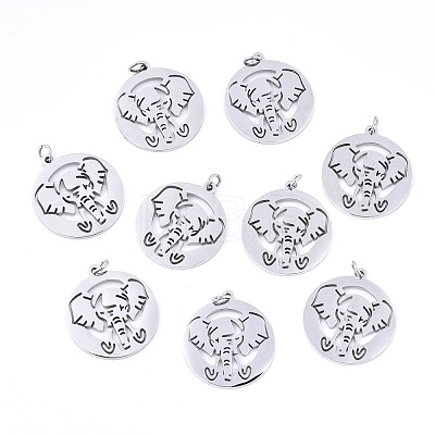 Non-Tarnish 304 Stainless Steel Pendants STAS-S116-041P-1