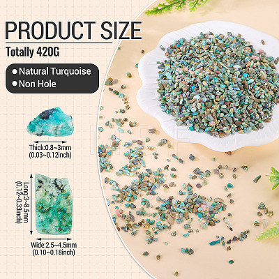 420G Natural African Turquoise(Jasper) Beads G-TA0003-24-1