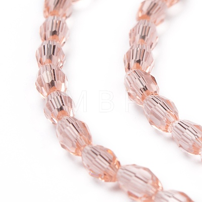 Faceted Glass Beads Strands X-GC891Y-9-1