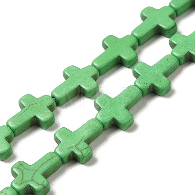 Synthetic Turquoise Dyed Beads Strands G-P507-06F-1