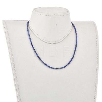 Natural Lapis Lazuli Beaded Necklaces NJEW-JN02990-07-1