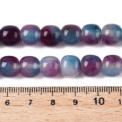 Dyed Natural White Jade Beads Strands G-T138-D20-1