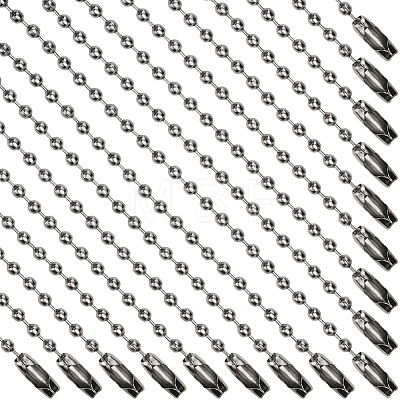 100Pcs Steel Ball Chains for Price Tag Chains FIND-SP0002-58B-1