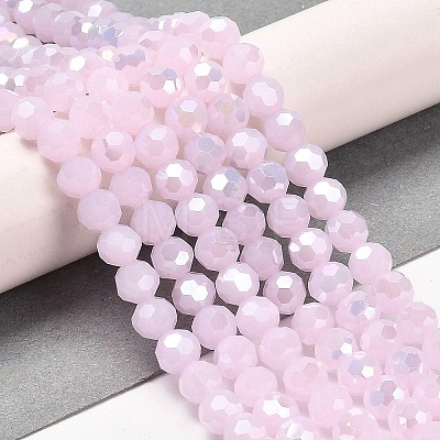 Imitation Jade Glass Beads Stands EGLA-A035-J6mm-B02-1