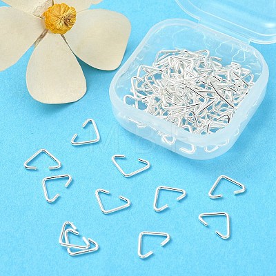 100Pcs Iron Triangle Rings IFIN-YW0001-80-1