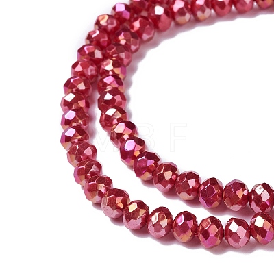 Opaque Glass Beads Strands GLAA-H022-01B-07-1