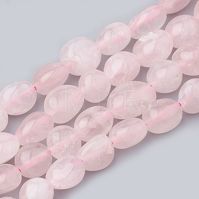 Natural Rose Quartz Beads Strands G-S331-8x10-017-1