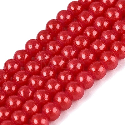 Baking Paint Glass Pearl Beads Strands DGLA-ZX001-05A-19-1