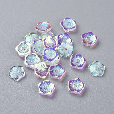 Transparent Glass Beads GGLA-M004-02A-1