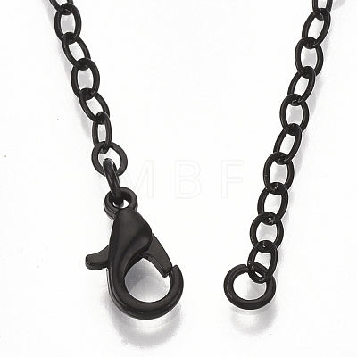 Brass Cable Chain Necklace Making MAK-T006-06A-1