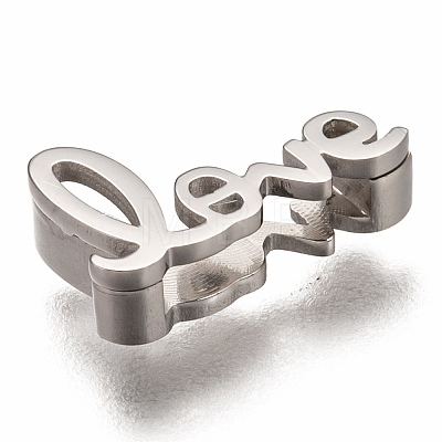 304 Stainless Steel Slide Charms STAS-P270-11P-1