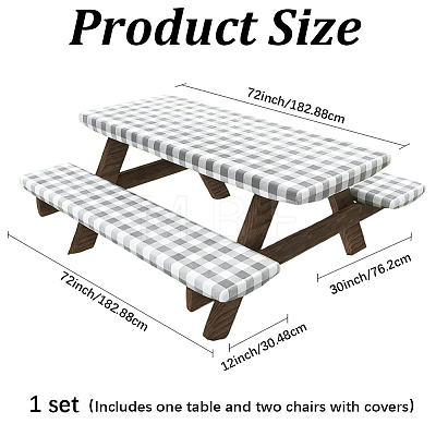 Plastic Table and Chair Cover AJEW-GF0013-84B-1