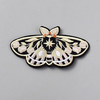 Butterfly Computerized Embroidery Polyester Iron on/Sew on Patches DIY-WH0671-388F-1