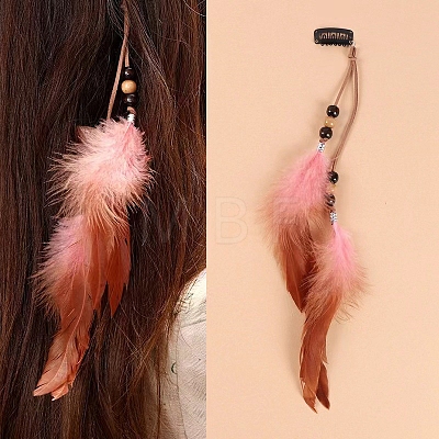 Feather Snap Hair Clips PW-WG12761-03-1