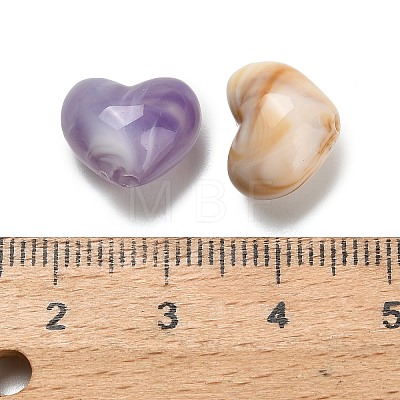 Gradient Color Opaque Acrylic Beads SACR-P035-06-1
