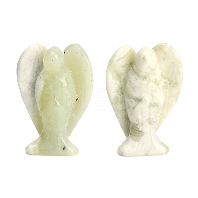 Natural New Jade Carved Angel Figurines G-O200-03J-04-1