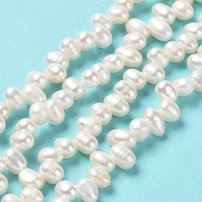 Natural Cultured Freshwater Pearl Beads Strands PEAR-J007-86-1