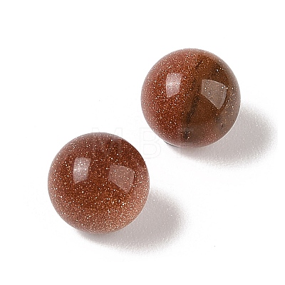 Synthetic Goldstone No Hole Sphere Beads G-K353-04A-25-1