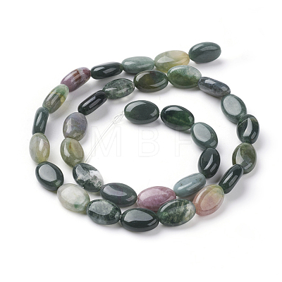 Natural Indian Agate Beads Strands G-G731-15-12x8mm-1