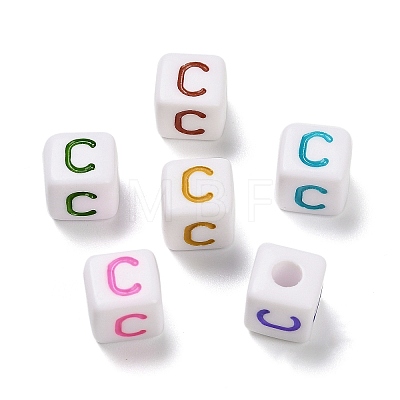 Opaque Acrylic Beads OACR-I022-01C-1