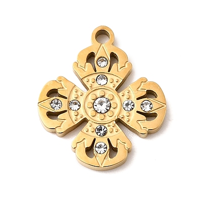 304 Stainless Steel Pendants STAS-K297-02D-G-1