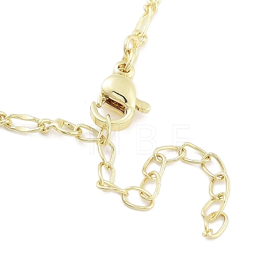 Brass Pendant Necklaces NJEW-B101-04G-02-1