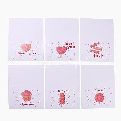 Rectangle Paper Greeting Cards DIY-F096-19-1