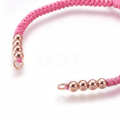 Nylon Cord Braided Bead Bracelets Making BJEW-F360-FRG01-1