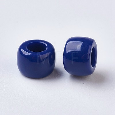 European Resin Large Hole Beads RESI-WH0002-06C-1