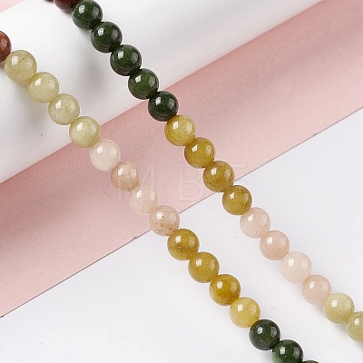 Natural White Jade Beads Strands G-I334-07A-1