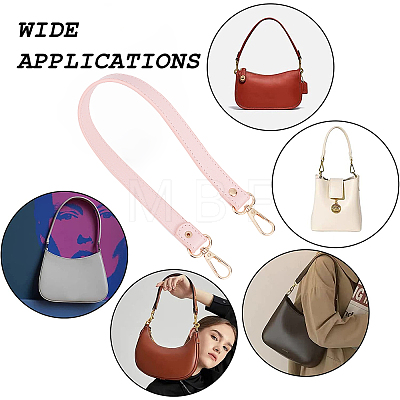 Imitation Leather Bag Handles PURS-WH0005-10G-03-1