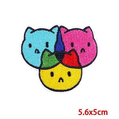 Computerized Embroidery Cloth Self Adhesive Patches PW-WG63C1D-01-1