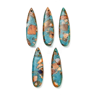 Dyed Synthetic Imperial Jasper Pendants GG-CBAA20A-08G-1
