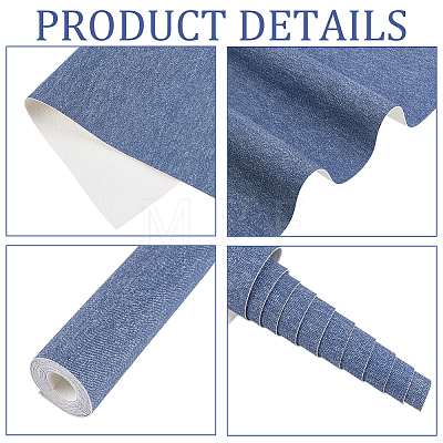 1 Roll PU Leather Fabric AJEW-CL0005-40B-1